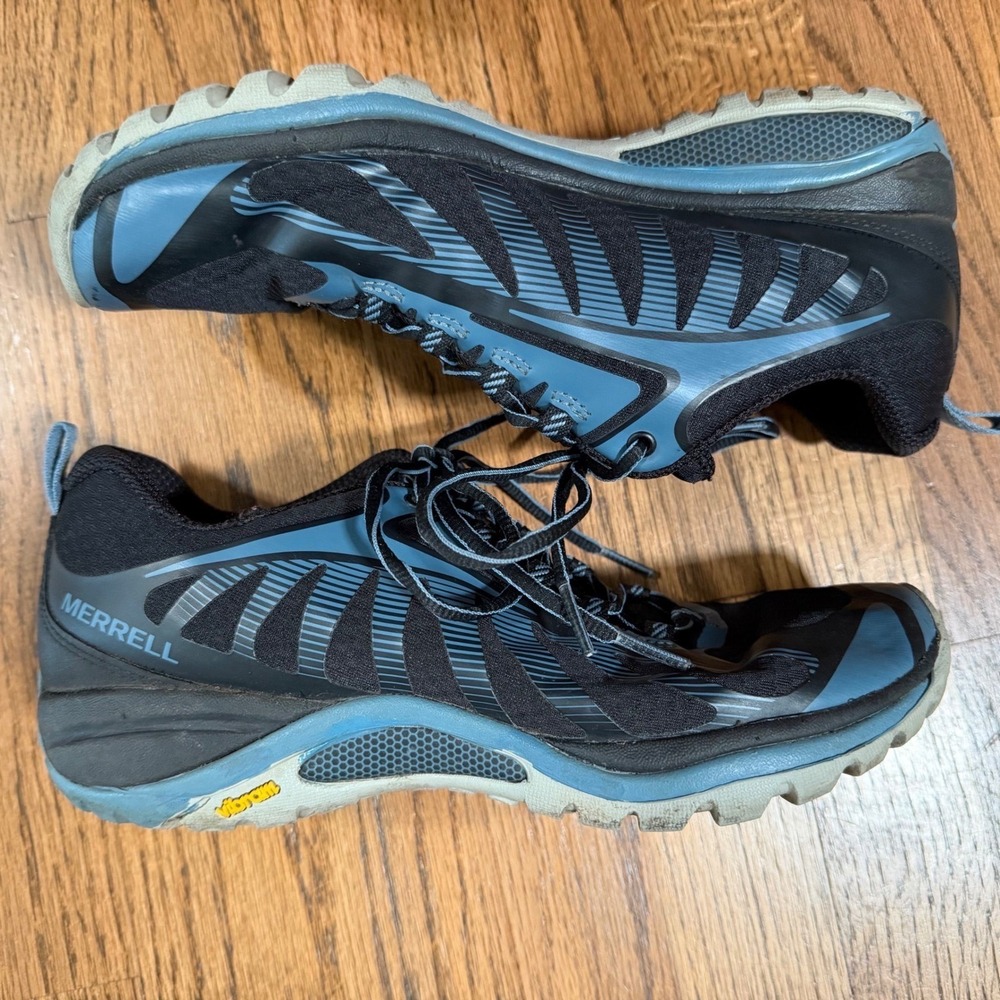 Merrell Siren Edge 3 Hiking Shoes Womens 8 Blue Black Vibram Outdoor Gorpcore